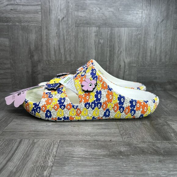 CROCS Marimekko Floral Men's 10/Women's 12 Classic Sandals - Picture 2 of 8